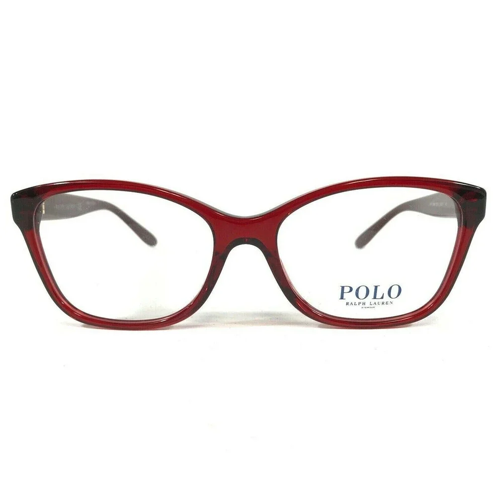 Polo Ralph Lauren Eyeglasses Frames PH 2198 5731 Clear Red Cat Eye 54-17-140